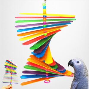 867 Big Stick Colorful Wood Chew Beak Bird Toy for Parrots