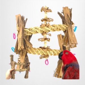 Natural Duo Helix Parrot Toy