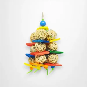 Wicker Cluster Happy Beaks Bird Toy For Small To Large Birds